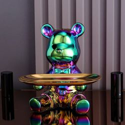 light luxury ornaments, bear dolls, tv cabinet statues, wine cabinet decor