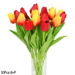 Tulip Real Touch Artificial Bouquet | PE Fake Flowers Home Decor