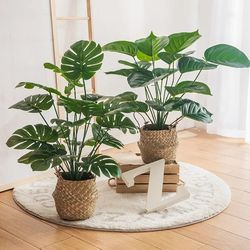 high grade artificial turtle back leaf: creative simulation plant wall potted