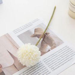 Silk Ball Chrysanthemum Wedding Artificial Flower: Christmas Decor Vase