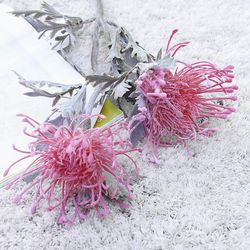 Artificial Flowers Short Branch Crab Claw 2 Fork Pincushion Christmas Garland Vase