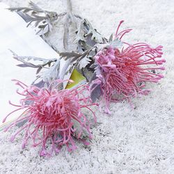 artificial flowers short branch crab claw 2 fork pincushion christmas garland vase