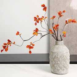 Autumn Fake Red Maple Leaves for Wedding Party Home Decor
