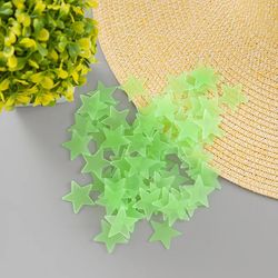 3d stars glow wall stickers: luminous fluorescent decor