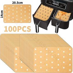 ninja disposable non-stick air fryer papers: oil-proof for kitchen baking