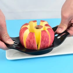 effortlessly slice apples with stainless steel apple cutter - time-saving kitchen tool for quick slicing
