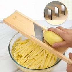 Stainless Steel Blade Manual Vegetable Cutter: Potato, Cucumber, Carrot Slicer, Grater - Kitchen Gadgets for Efficient C