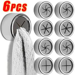 Self Adhesive Towel Plug Holder: Wall Mounted Organizer for Bathroom & Kitchen Towels, Dishcloths, and Rags Storage Clip
