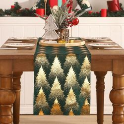 christmas table decor: runner, stocking, party & holiday dresser cloth