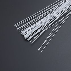 50pcs 24 gauge white floral stem wire iron wire for wedding party diy flower craft - artificial flower arrangement wrapp