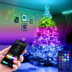 led fairy lights usb string light for bedroom, party, wedding, christmas tree decoration - dream color outdoor garden ga