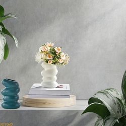 Nordic Plastic Flower Vase: Hydroponic Pot Decoration for Home Desk, Wedding Table - Decorative Vases for Flowers & Plan