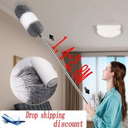 extendable microfiber duster for car and furniture gap cleaning