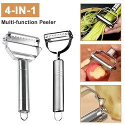 4-in-1 Stainless Steel Vegetable and Fruit Peeler: Multifunctional Kitchen Gadget