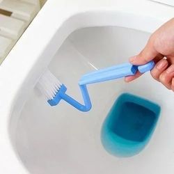 Long-Handled Curved Toilet Brush: Effective Bathroom Cleaning Tool