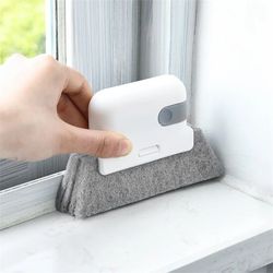 Window Groove Cleaning Tool: 2-in-1 Cloth & Brush for Effective Window Slot Cleaning