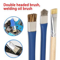 Safe Double-Headed Clean Brush for Mobile Phones, Motherboards, PCBs, Welding Pads - Oil Flux Clean Tool