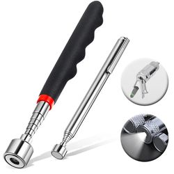 Adjustable Magnetic Telescopic Pick-Up Tool with LED Light for Screws, Nuts, Bolts - Long Reach Handy Tool