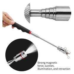 Mini Telescopic Magnetic Pen with LED Light - Portable Extendable Pickup Tool
