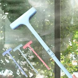 home cleaning tools: retractable long handle brush for window mesh, screen, curtain, net, carpet, and dust removal
