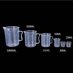 2Pcs Liquid Graduated Measuring Cups Set - Household Kitchen & Lab Supplies