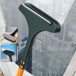 Effective Dual-Use Anti-Mosquito Screen & Window Cleaning Brush