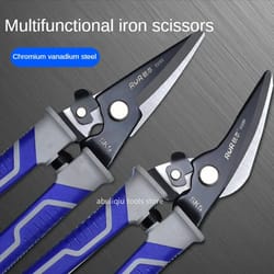 multifunctional metal cutting scissors for aviation & industrial use - iron sheet, tin, & more