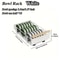 PullOut Dish Rack With Wooden Handle Drain Tray Multifunctional Single Layer Dish Drying Rack For 8