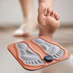 rechargeable smart feet massager pad, slim legs foot mat for travel, home & office use
