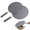 Silicone Kitchen Splatter Screen – Heat-Resistant Oil Splash Guard with Stainless Steel Handle for Frying Pans