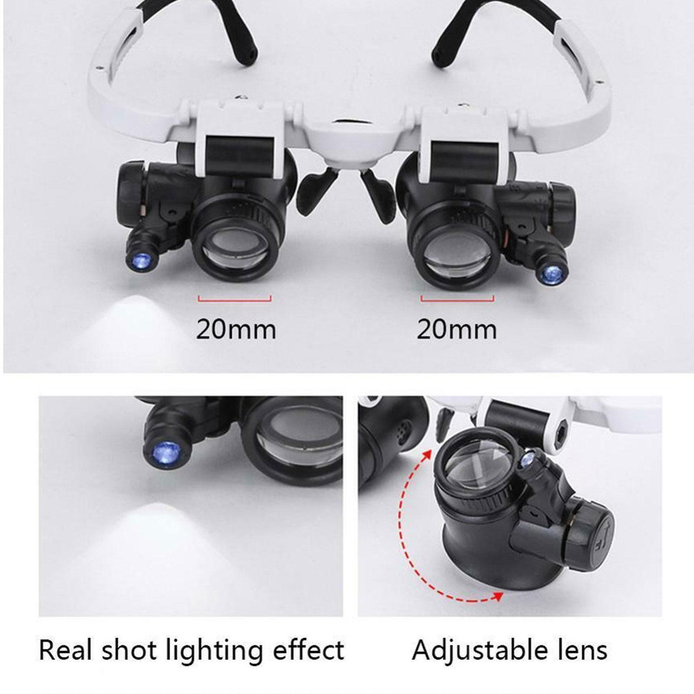 Professional Magnifying Headset with LED