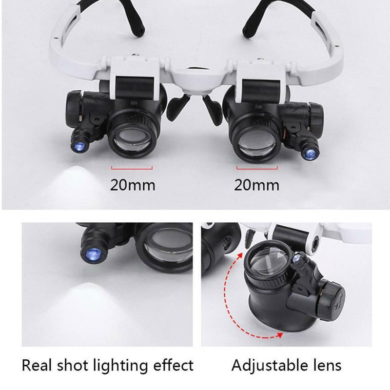 Professional Magnifying Headset with LED