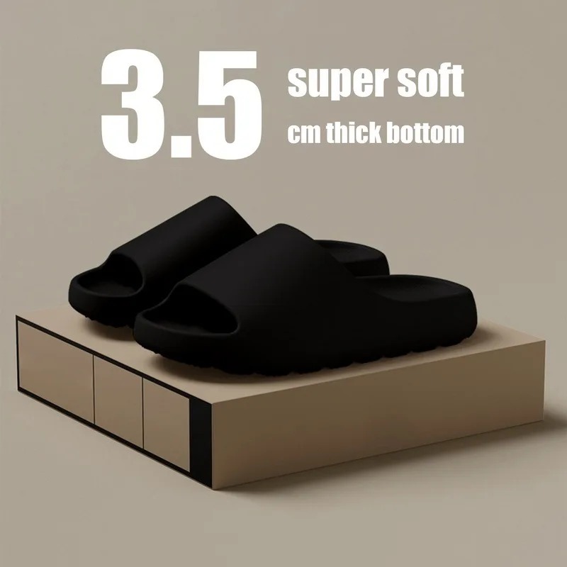 Summer Coconut Slippers Ultra Soft EVA Platform Sandals  Lightweight Fashion Slides For Beach Pool  9