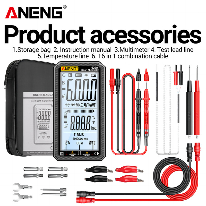 Handheld Digital Multimeter for DIY Projects