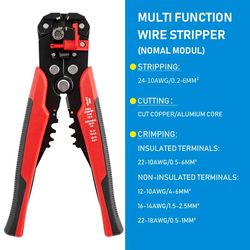 multifunctional crimping pliers, automatic wire stripper, cable cutter & terminal hand tool for professionals