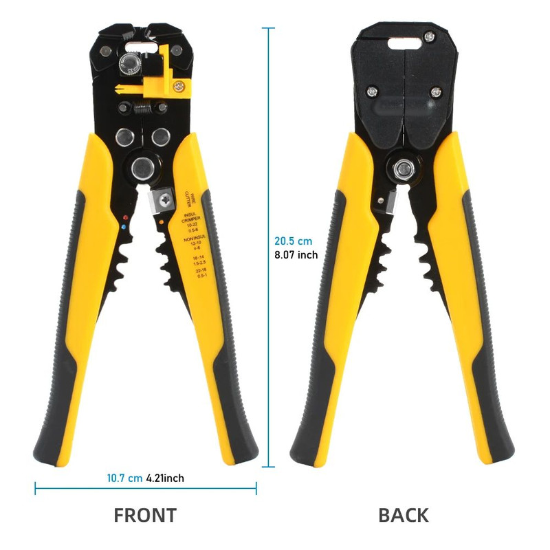 Multifunctional Crimping Pliers Automatic Wire Stripper Cable Cutter  Terminal Hand Tool For Profes