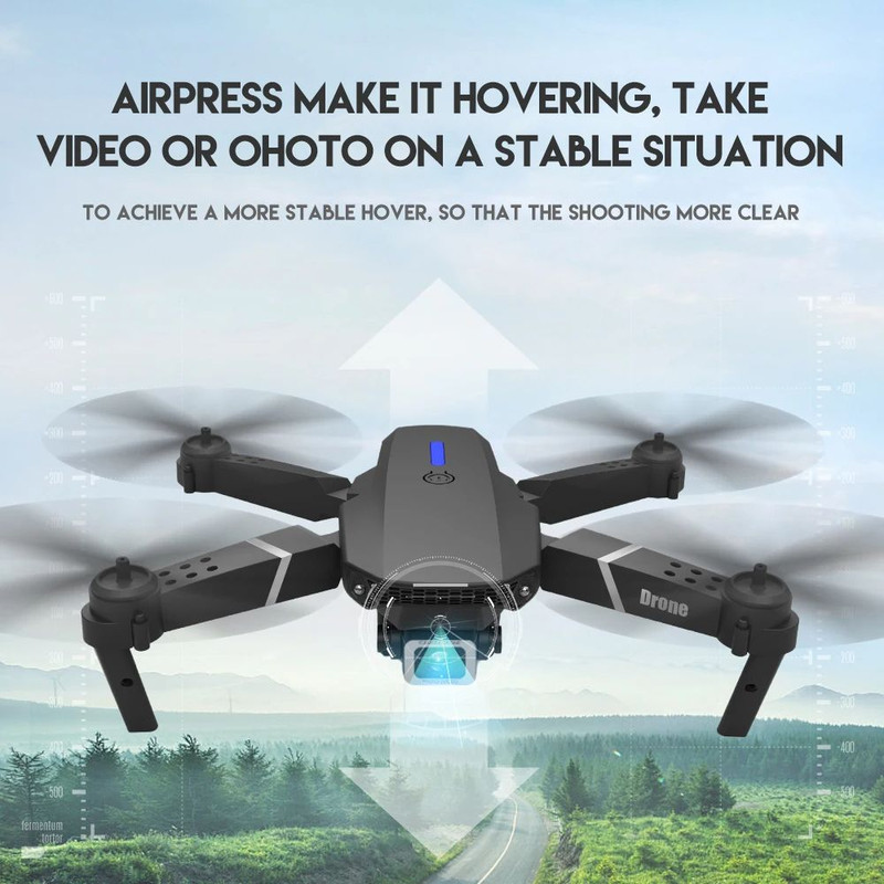 Professional 4K Drone With 1080P HD Camera Foldable RC Helicopter WIFI FPV Height Hold 6