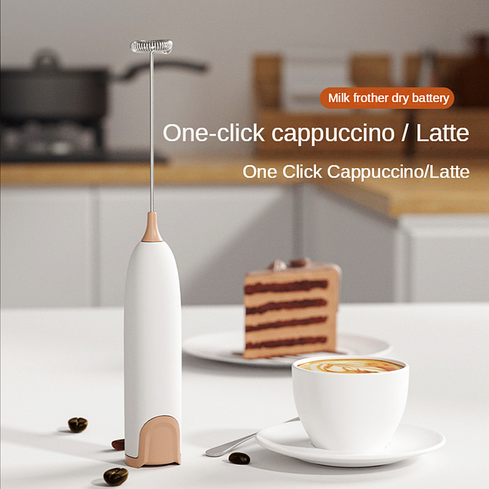 Mini Milk Frother & Egg Mixer Handheld Foam Maker for Lattes, Cappuccino, Hot Chocolate Essential Kitchen Gadget