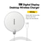 Wireless Charger Pad with Digital Display 15W Fast Charging for Apple iPhone & Samsung