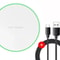 Fast Wireless Charger Pad for iPhone 15141312 Samsung S22S21 QiCertified Induction Charging