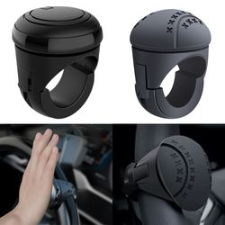 steering wheel spinner – one-handed turning booster with 360° rotation – heavy duty metal bearing & anti-slip design