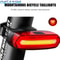 USB Rechargeable LED Bicycle Taillight 200 Lumen Red Rear Light For MTB And Road Bikes Waterproof C 3