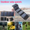 40W70W Foldable Solar Panel Charger 5V USB Portable Battery Waterproof Power Bank For Camping And O 0
