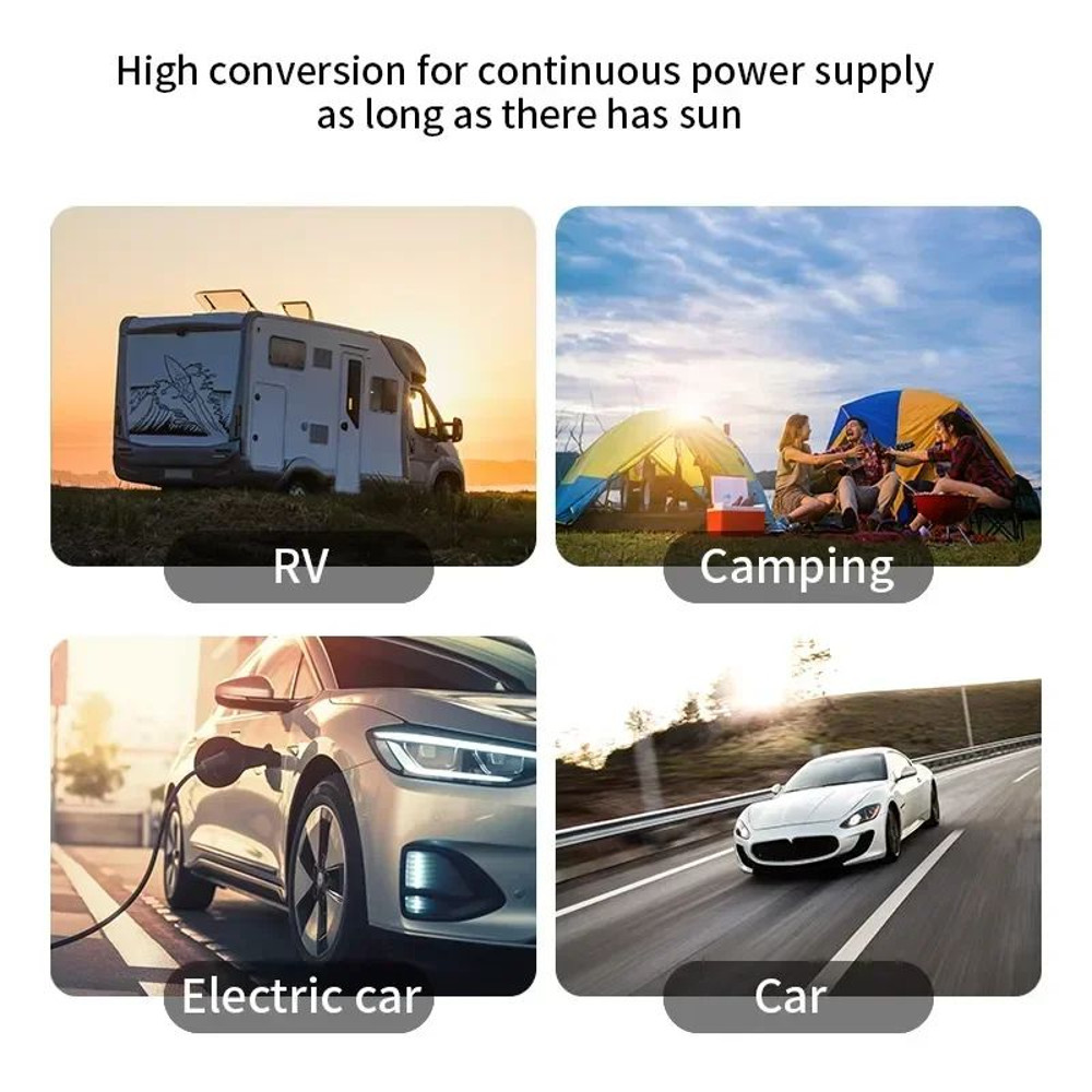 40W70W Foldable Solar Panel Charger 5V USB Portable Battery Waterproof Power Bank For Camping And O 3