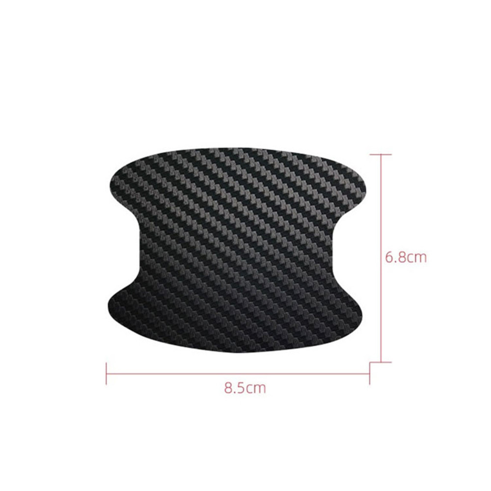 Car Door Sticker Carbon Fiber Scratches Resistant Cover for Auto Handle Protection & Exterior Styling