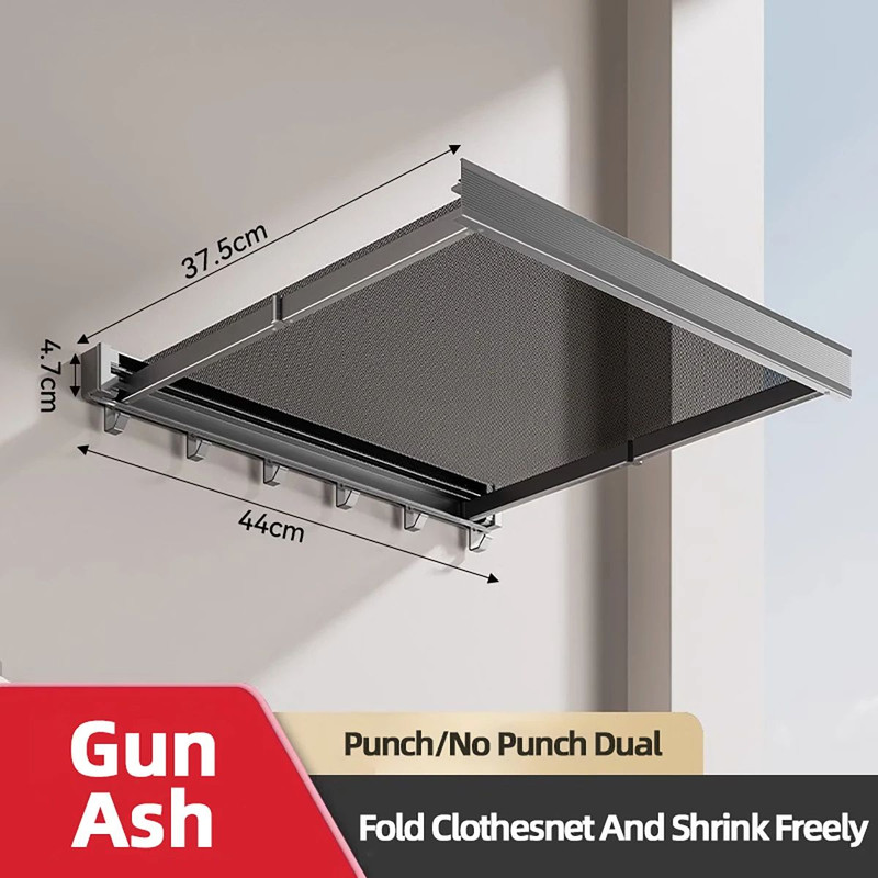 Foldable Clothes And Hat Rack With Hooks SpaceSaving Solution For Bathroom And Balcony 6