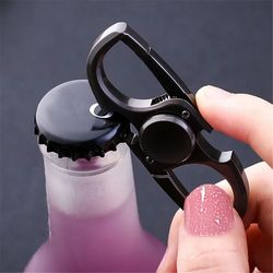 finger spinner fidget hand spinner anti anxiety stress relief toy & bottle opener keychain
