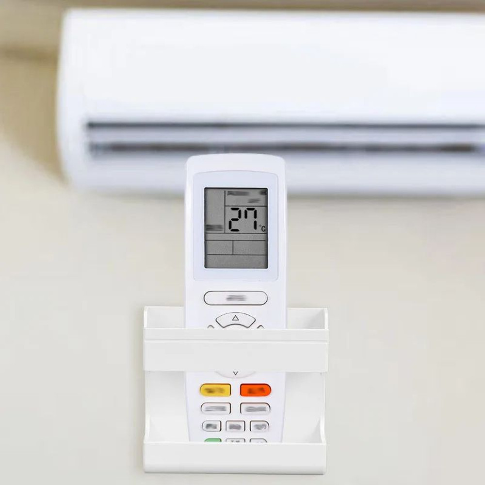 Multifunctional Wallmounted Organizer For Remote Controls  Mobile Phones Adhesive PunchFree Storage 2