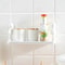 SelfAdhesive Bathroom Shampoo Storage Rack Wall Mounted Plastic Shelf Organizer NoDrill Support Hol 3