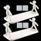 SelfAdhesive Bathroom Shampoo Storage Rack Wall Mounted Plastic Shelf Organizer NoDrill Support Hol 7